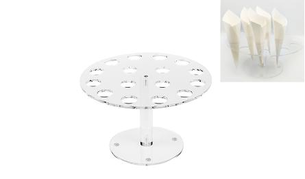 15/25*10.2CM acrylic display Pillar dia:2.5cm Acrylic thickness:3mm 0621530