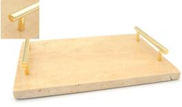 ΜΑΡΜΑΡΙΝΟΣ ΔΙΣΚΟΣ ΜΕ ΧΡΥΣΑ ΧΕΡΟΥΛΙΑ 30cm x 20cm 0621549
