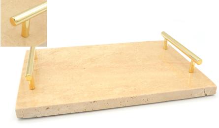 30*20*5cm stone plate with gold hanger about 2.8kg 0621549