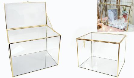 FH36-2407010 metal box-set of 2 size:38*28*30cm/35*25*27cm material:metal+glass+mirror 0621551