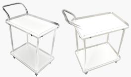 ΑΚΡΥΛΙΚΟ ΤΡΟΛΕΙ ΜΕ ΞΥΛΙΝΑ ΡΑΦΙΑ 2 ΘΕΣΕΩΝ 0621570