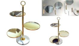 ΜΕΤΑΛΛΙΚΟΣ ΔΙΣΚΟΣ ΜΕ ΜΑΡΜΑΡΙΝΗ ΒΑΣΗ ΚΑΙ ΚΑΘΡΕΠΤΕΣ 0621583