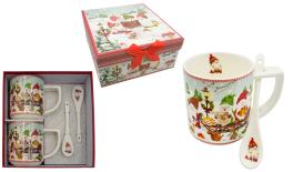 ΧΡΙΣΤΟΥΓΕΝΝΙΑΤΙΚΗ ΚΟΥΠΑ ΣΕΤ/2 280ml ΚΑΙ ΚΟΥΤΑΛΙ ΑΠΟ ΠΟΡΣΕΛΑΝΗ ΜΕ ΚΟΥΤΙ ΔΩΡΟΥ 0621606