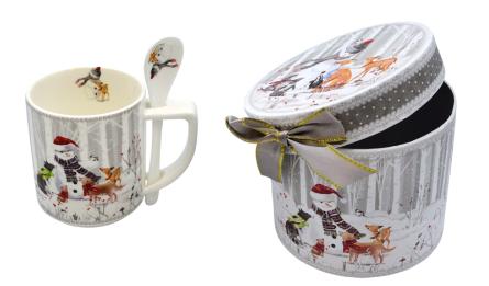 ΧΡΙΣΤΟΥΓΕΝΝΙΑΤΙΚΗ ΚΟΥΠΑ 280ml ΚΑΙ ΚΟΥΤΑΛΙ ΑΠΟ ΠΟΡΣΕΛΑΝΗ ΜΕ ΚΟΥΤΙ ΔΩΡΟΥ 0621609