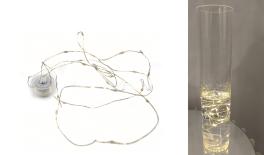 ΓΙΡΛΑΝΤΑ ΑΔΙΑΒΡΟΧΗ ΣΥΡΜΑΤΑΚΙ ΜΠΑΤΑΡΙΑΣ 20LED ΘΕΡΜΟ ΦΩΣ 2M 0621618