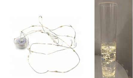 ΓΙΡΛΑΝΤΑ ΑΔΙΑΒΡΟΧΗ ΣΥΡΜΑΤΑΚΙ ΜΠΑΤΑΡΙΑΣ 20LED ΘΕΡΜΟ ΦΩΣ 2M 0621618