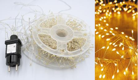 ΓΙΡΛΑΝΤΑ ΡΕΥΜΑΤΟΣ 1000LED ΘΕΡΜΟ ΦΩΣ 15M 0621619