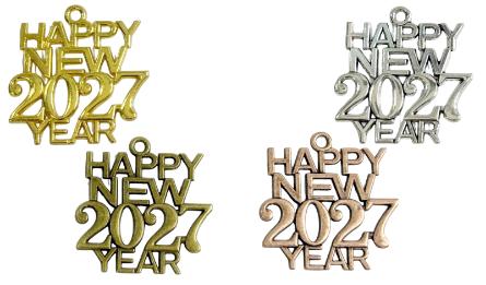 ΜΕΤΑΛΛΙΚΟ 3cm Happy new year 0621625