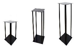 ΑΚΡΥΛΙΚΗ ΑΝΘΟΣΤΗΛΗ ΜΑΥΡΗ 60cm 0621647